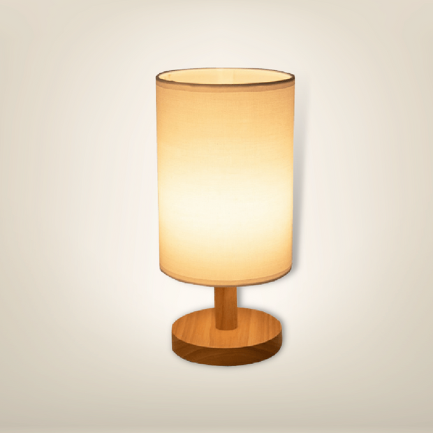 Lampe de chevet bois naturel bois clair