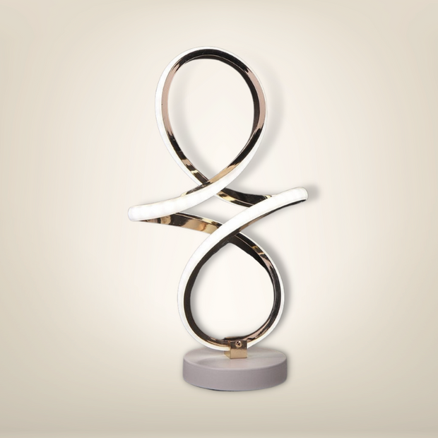 Lampe de chevet design luxe ziggy argenteepvc