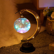 Lampe de chevet <br> Lune | Rotin | Multicolore