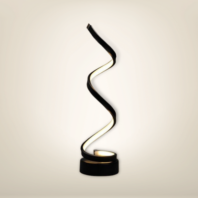 Lampe de chevet led design noire pvc infino