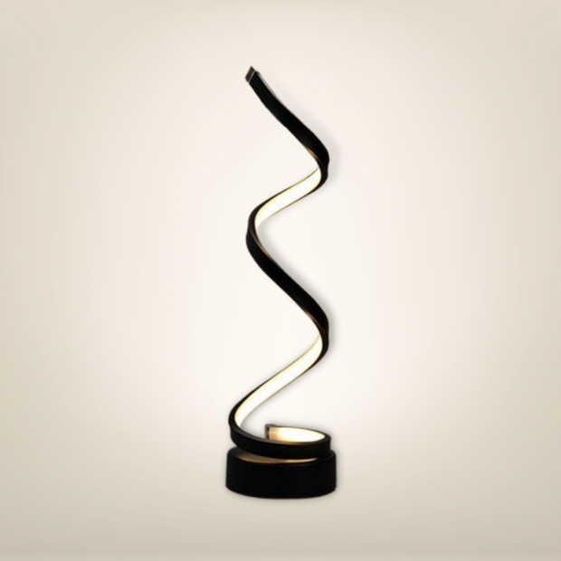 Lampe de chevet led design noire pvc infino