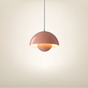 Lampe de chevet moderne led rose aluminium
