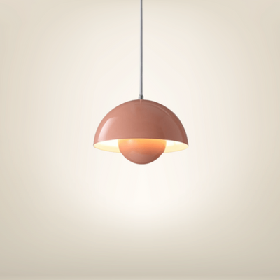Lampe de chevet moderne led rose aluminium