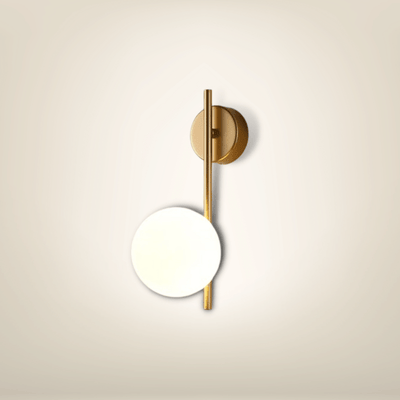 Lampe de chevet Murale avec prise | Dorée Métal