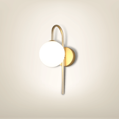 Lampe de chevet Murale avec prise | Dorée Métal