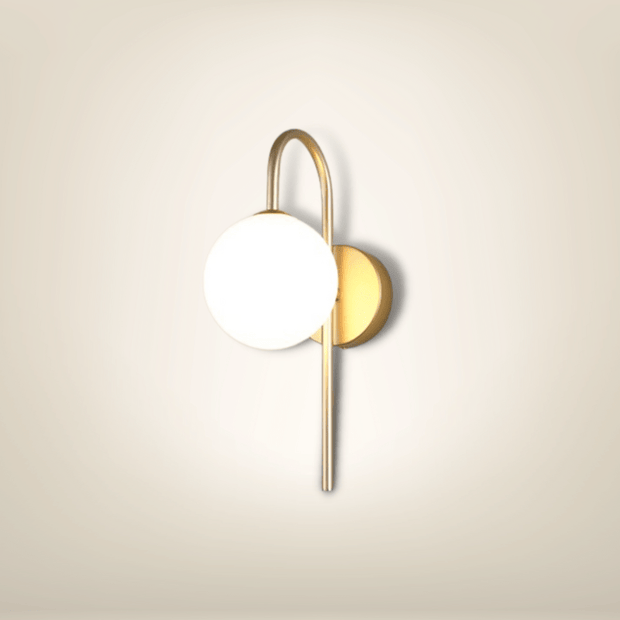 Lampe de chevet Murale avec prise | Dorée Métal
