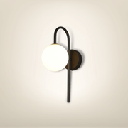 Lampe de chevet Murale avec prise | Noire Métal