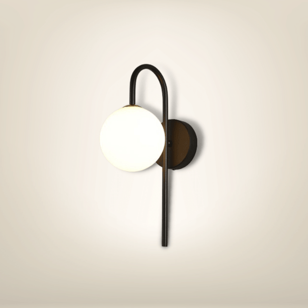 Lampe de chevet Murale avec prise | Noire Métal