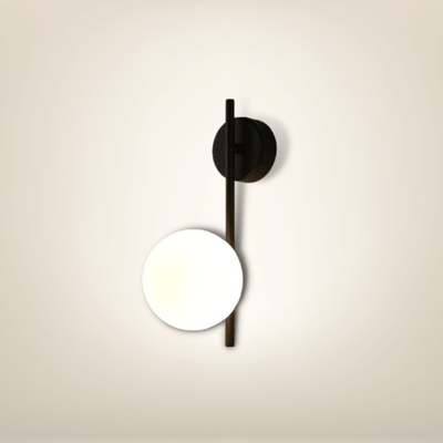 Lampe de chevet Murale avec prise | Noire Métal