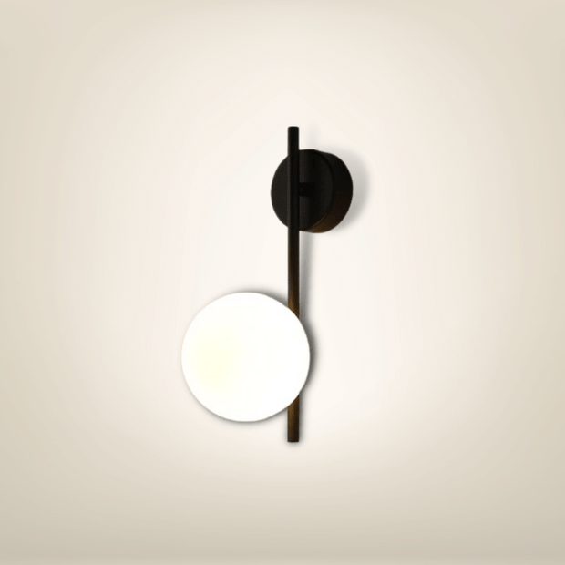 Lampe de chevet Murale avec prise | Noire Métal