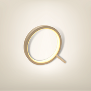 Lampe de chevet ronde 16cm blanche pvc