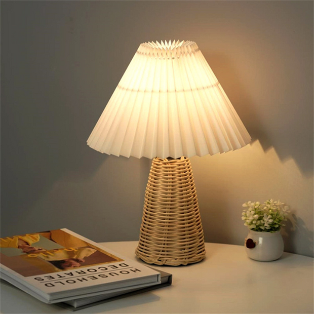 LAMPE CHEVET ROTIN TINY H35 X D33 - BAZAR DELUXE - Ambiances & Matières