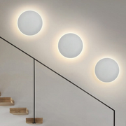 Lampe de chevet suspendue au mur 20cm blanche aluminium