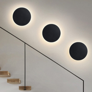 Lampe de chevet suspendue au mur 30cm noire aluminium