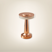 Lampe de table tactile plate rose gold aluminium