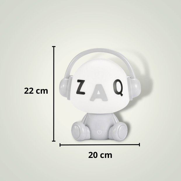 Lampe de chevet animal "Zoosonic" | Grise ABS