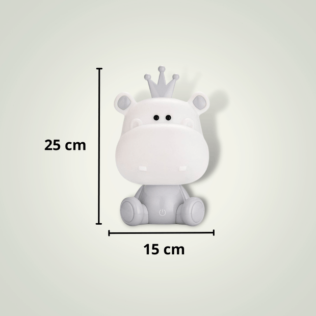 Lampe de chevet Cochon | Grise ABS