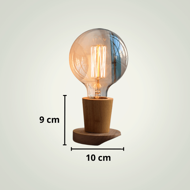 Lampe de chevet en bois | Entonnoir Bois clair