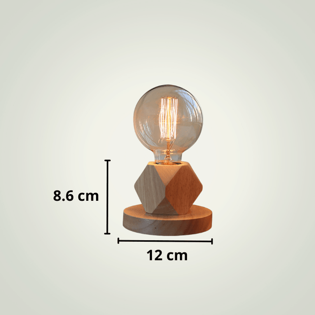 Lampe de chevet en bois | Pentagone Bois clair