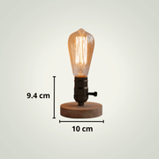 Lampe de chevet en bois | Rétro Bois clair