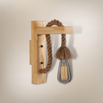 Lampe de chevet Industrielle | Bois Clair Bois clair