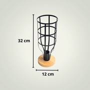 Lampe de chevet Industrielle | Haute | Noire Métal