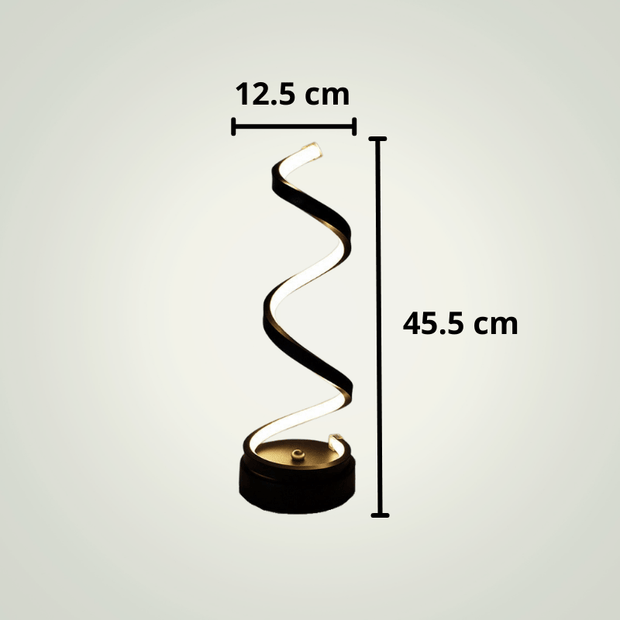 Lampe de chevet Led Design | Infino | Noire PVC