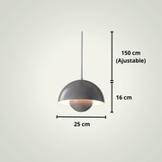 Lampe de chevet Moderne Led | Grise Aluminium