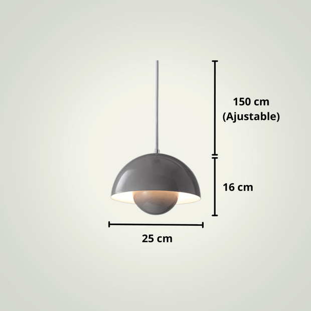 Lampe de chevet Moderne Led | Grise Aluminium
