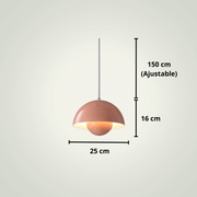 Lampe de chevet Moderne Led | Rose Aluminium