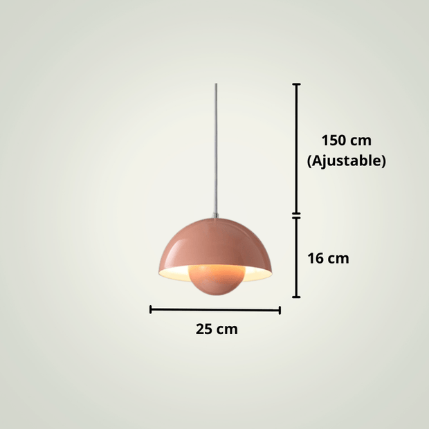 Lampe de chevet Moderne Led | Rose Aluminium