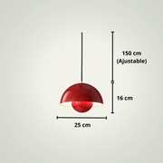 Lampe de chevet Moderne Led | Rouge Aluminium