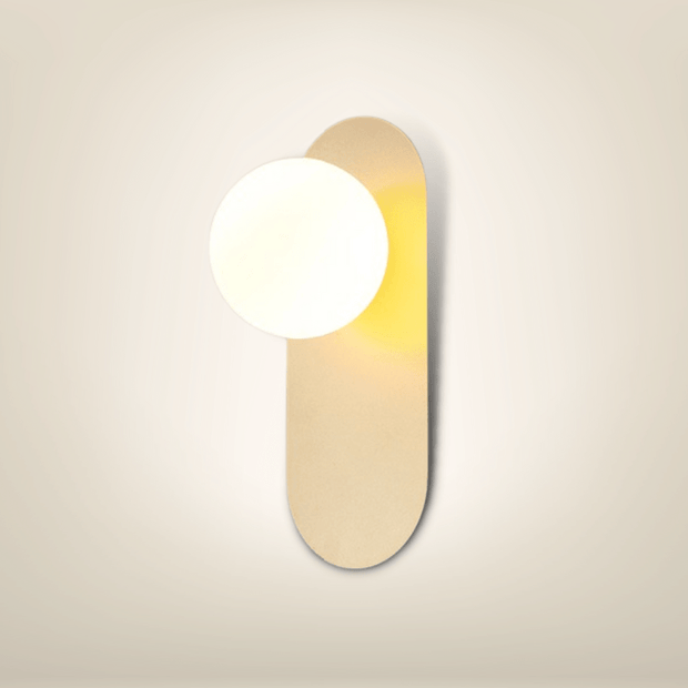 Lampe de chevet Murale avec prise | Doré Métal