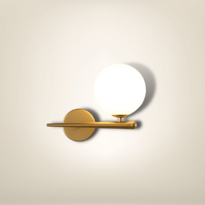 Lampe de chevet Murale avec prise | Dorée Métal