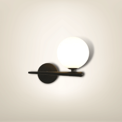 Lampe de chevet Murale avec prise | Noire Métal