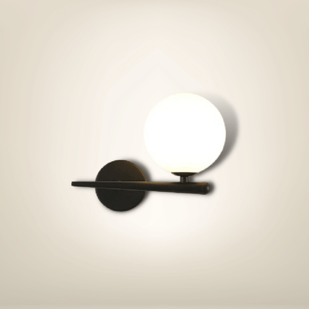 Lampe de chevet Murale avec prise | Noire Métal