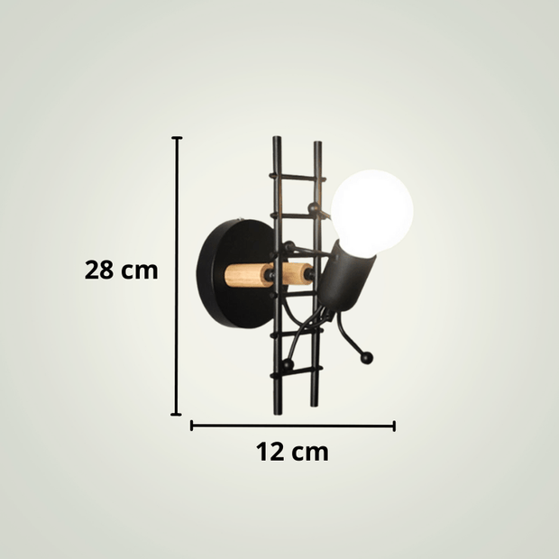 Lampe de chevet Noire Design | Lightman 3 Métal