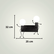 Lampe de chevet Noire Design | Lightman 4 Métal