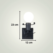 Lampe de chevet Noire Design | Lightman 7 Métal