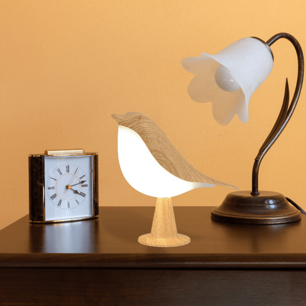 Lampe de chevet Oiseau | Bois clair Bois clair