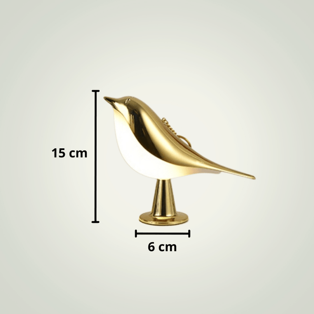 Lampe de chevet Oiseau | Dorée PVC