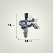 Lampe de chevet Robot | Argentée Métal