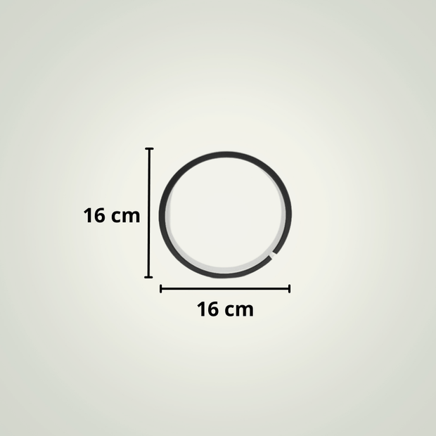 Lampe de chevet Ronde | Dimmable | 16cm | Noire PVC