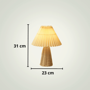 Lampe de chevet Rotin | Jaune Rotin