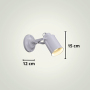 Lampe de chevet Style Ancien | Deux | Blanche Métal