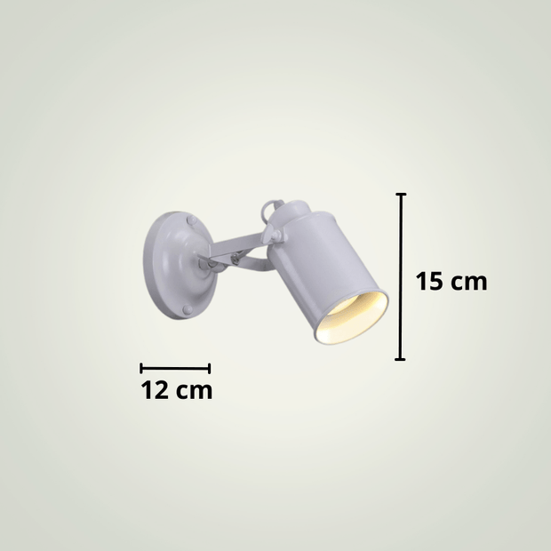 Lampe de chevet Style Ancien | Deux | Blanche Métal