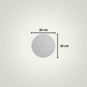 Lampe de chevet suspendue au mur | 20cm | Blanche Aluminium