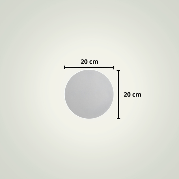 Lampe de chevet suspendue au mur | 20cm | Blanche Aluminium