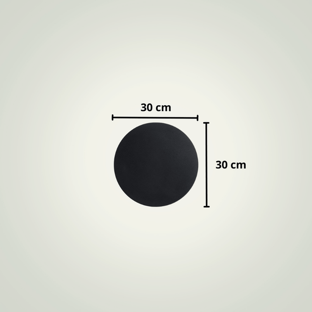 Lampe de chevet suspendue au mur | 30cm | Noire Aluminium