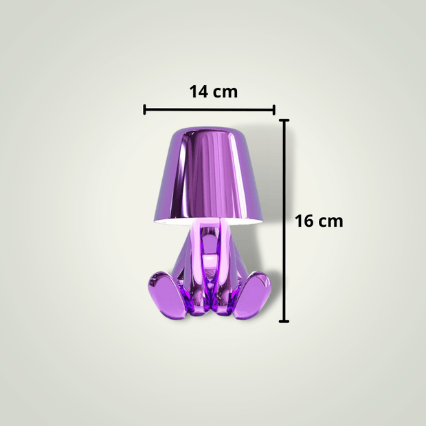 Lampe de chevet Violette Design | MiniBoy 3 Métal